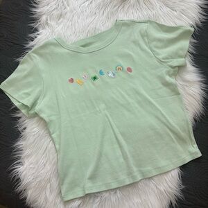 Lucky Charms Embroidered Good Luck Charms Baby Tee